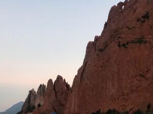 Large rocks in Colorado Springs' Garden of the Gods park